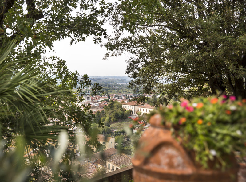 vista panoramica dal giardino