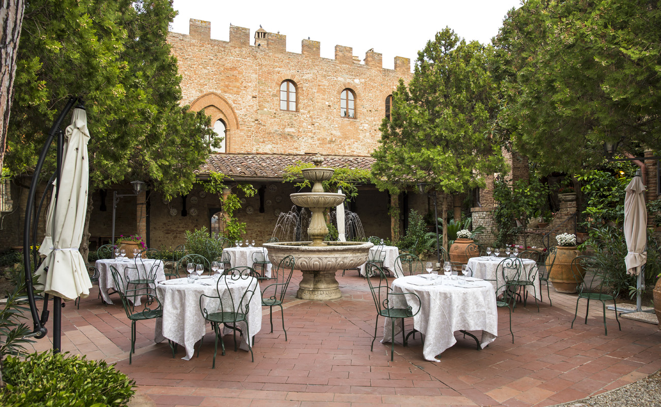 immagine del ristorante in giardino